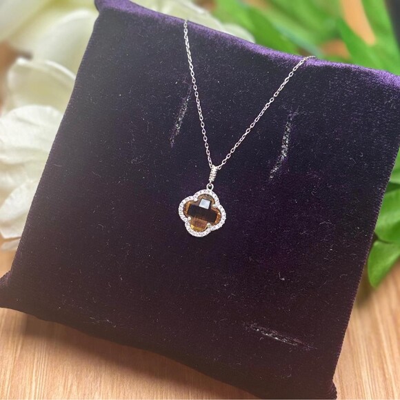 925 Sterling Silver Turkish Zultanite Necklace Jewelry for Women, NEW - Picture 4 of 6